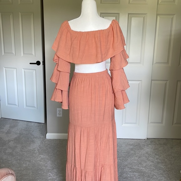 Skylar Rose Lelia Tiered Maxi Skirt Set - Picture 8 of 16